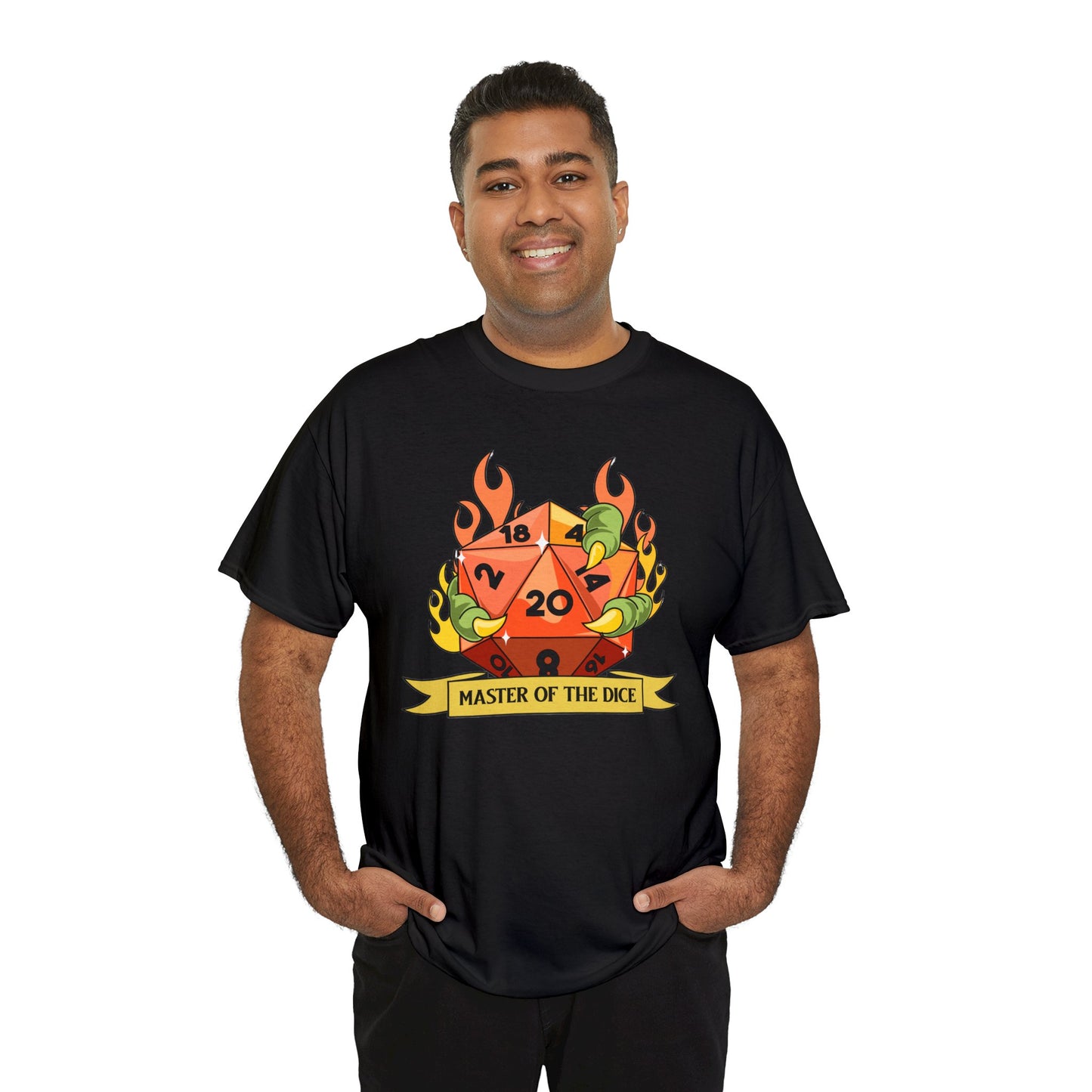 Master of the Dice Tabletop Game Inspired Graphic Design Tee