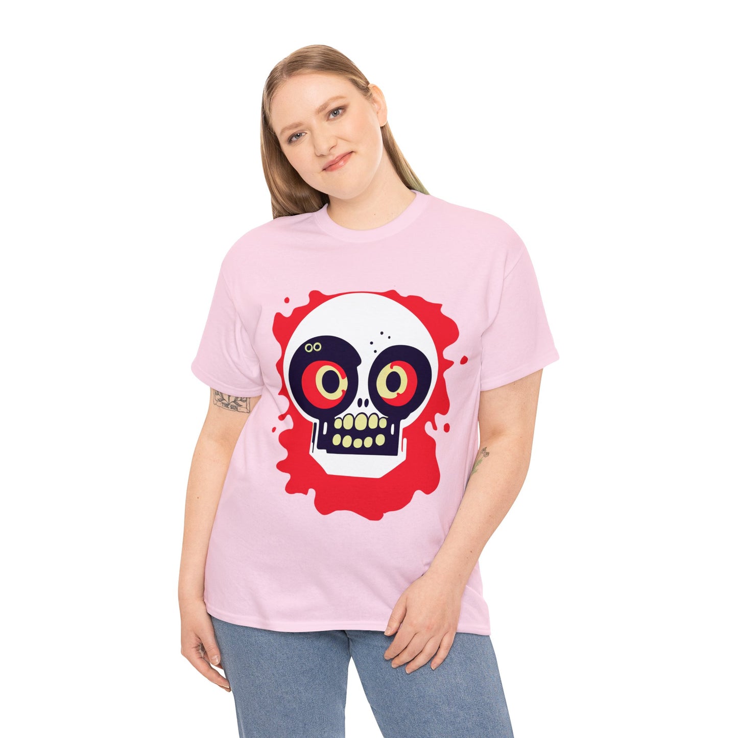 Weird Skull Zombie Monster Graphic Design Tee