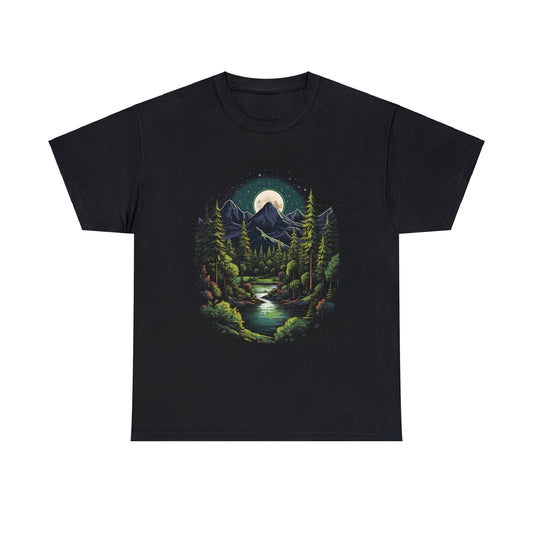 Forest Scenic Mountain Graphic Design Tee