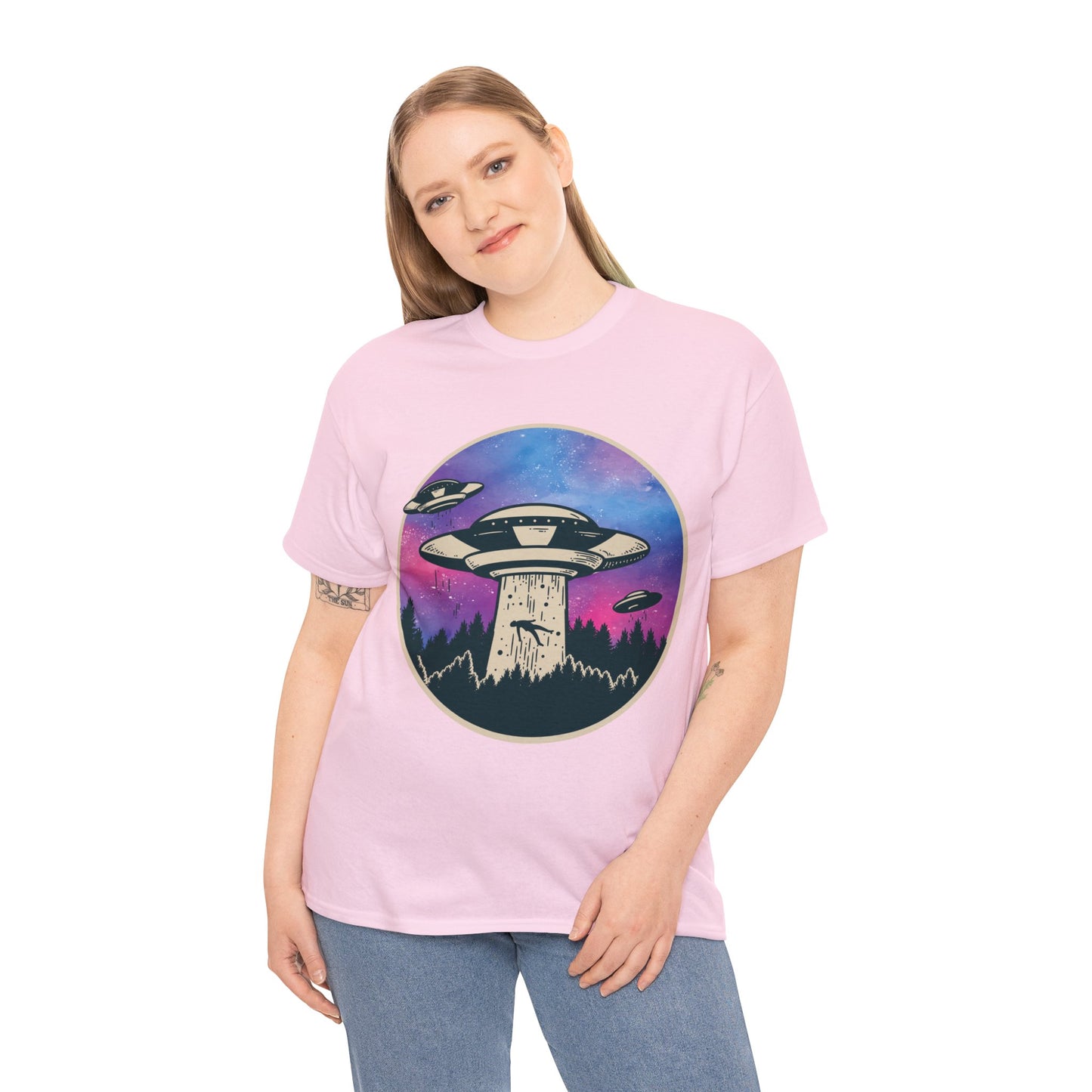 Alien Abduction UFO Funny Graphic Designer Tee